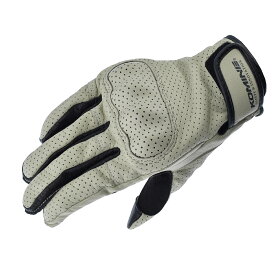 【4/1限定！数量限定クーポン配布！エントリーでP3倍！】 コミネ KOMINE バイク用 グローブ Gloves GK-257 ベンティッドプロテクトレザーグローブ ベージュ Mサイズ 06-257/BG/M