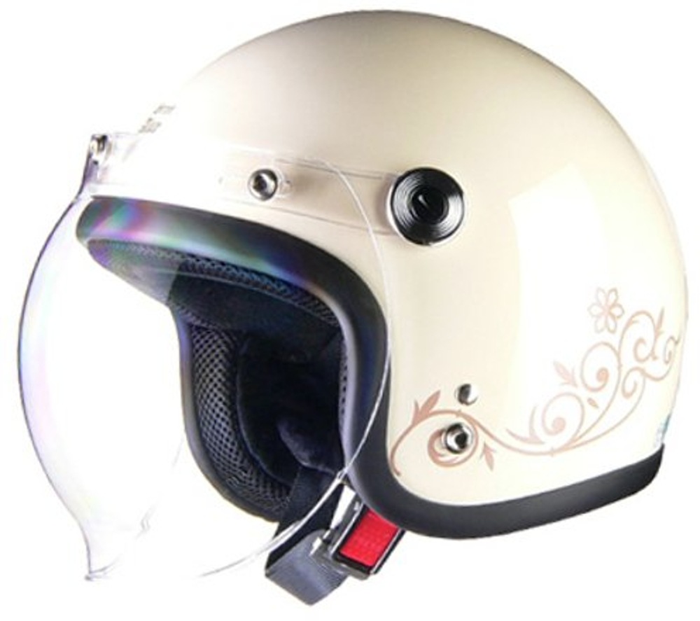 リード工業 ジェットヘルメット Street セール特別価格 メーカー直売 Alice QP-2 55-57cm未満 アイボリー レディースフリーサイズ