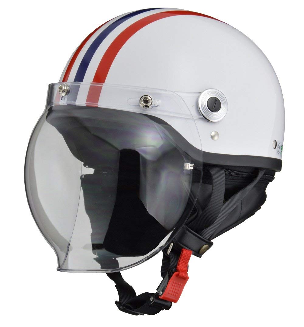 ジェット ヘルメット 安売り lead CR760 在庫あり CR-760 リード工業 ハーフヘルメット レッド ホワイト ブルー フリーサイズ CROSS 57-60cm未満