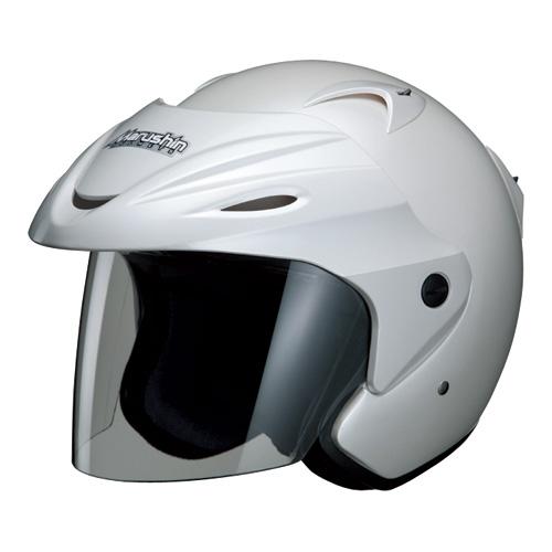 マルシン(Marushin) バイク ヘルメット ジェット M-380 パールホワイト フリーサイズ (57~60cm)