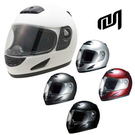 マルシン(Marushin) バイク用 ヘルメット フルフェイス M-930 ソリッドカラー (ホワイト / ブラック / ガンメタリック / シルバー / ワインレッド) フリーサイズ (57-60cm)