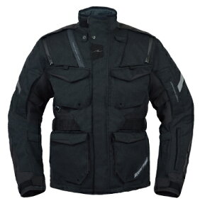 【25日限定!クーポン配布!】 ROUGH&ROAD (ラフ&ロード) バイク用 オールシーズンジャケット アドベンチャーオールシーズンジャケット ヘリンボーンブラック BLLサイズ RR7107HB-BKB4