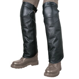 【超ポイントバック祭限定！クーポン配布！】 ROUGH&ROAD (ラフ&ロード) バイク用 チャップス RR5869 レザーレッグカバー ブラック スタンダードサイズ RR5869BK2