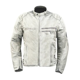 【18日限定！クーポン配布！】 ROUGH&ROAD (ラフ&ロード) バイク用 メッシュジャケット RR7354 ライディングZIPメッシュジャケットEM オールシルバー RR7354A-SV 【夏対策・冷感・涼しい】
