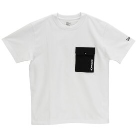 RSタイチ RS TAICHI バイク用 NEW ERA (ニューエラ) Tシャツ NEU008 S/S COTTON POCKET TEE ホワイト Lサイズ Tシャツ NEU008WH01L