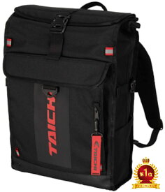 【10日限定！クーポン配布！】 RSタイチ RS TAICHI バイク用 バッグ RSB283 WP カーゴバックパック ブラック/レッド 25L RSB283BK11