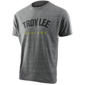 Troy Lee Designs トロイリーデザインズ バイク オフロード Tシャツ TDA038 BOLT SHORT SLEEVE TEE SNOW HTR Lサイズ TDA038GY01L