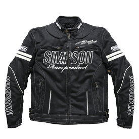 【4/1限定！数量限定クーポン配布！エントリーでP3倍！】 SIMPSON シンプソン バイク用 ジャケット メッシュジャケット ホワイト LLサイズ NSM-2201