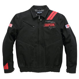 SIMPSON シンプソン バイク用 ジャケット スイングトップ ブラック/レッド LLサイズ NSM-2205