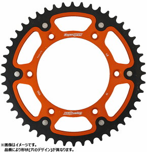 【25日限定!クーポン配布!】 スーパースプロックス(Supersprox) バイク用 ドリブン スプロケット リア ステルス (STEALTH) アルミ&スチール 50T オレンジ RST-990:50-ORG 250 EXC 95、300 MX 90-92