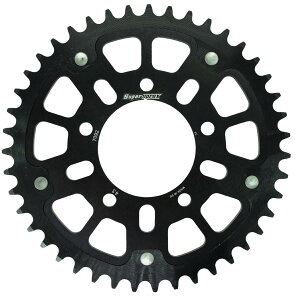 スーパースプロックス(Supersprox) ドリブン スプロケット リア ステルス (STEALTH) アルミ&スチール 43T ブラック RST-7092:43-BLK 社外ホイール対応:MARCHESINI (TYPE-A)、OZ、BST、ROTOBOX、ENKEI