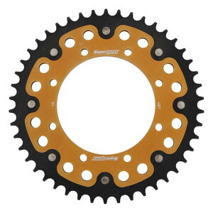 スーパースプロックス(Supersprox) バイク用 ドリブン スプロケット リア ステルス(STEALTH) アルミ&スチール 46T ゴールド RST-487:46-GLD VERSYS/650 07-16