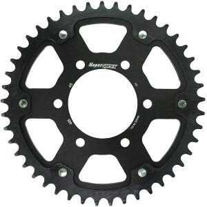 スーパースプロックス(Supersprox) バイク用 ドリブン スプロケット リア ステルス(STEALTH) アルミ&スチール 45T ブラック RST-488:45-BLK ZXR750(J1/J2) 91-92