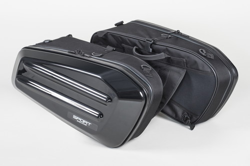 バイク スクーター ツーリング 積載 バッグ タナックス 100％の保証 モトフィズ 超大特価 TANAX MFK-217 容量36L MOTOFIZZ ブラック 片側18L スポルトシェルケース サイドバッグ