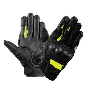 山城(yamashiro) IDEAL アイディール バイク用 グローブ ID-017 ソニック ネオン Mサイズ ID017/NE/M