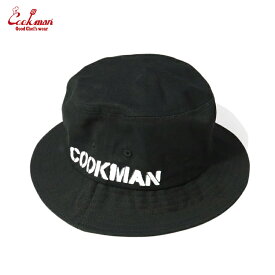 COOKMAN/クックマン　バケットハット　帽子　Bucket Hat Black　ブラック　黒　バケハ　ユニセックス