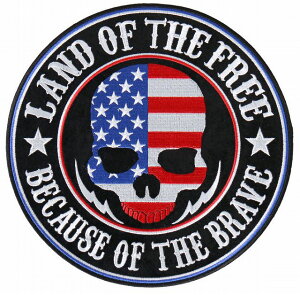yHOT LEATHERSzhJpb`@Land of the Free Skull@9C` by