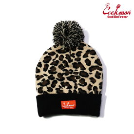 COOKMAN　クックマン　ビーニー　 ニット帽　ニット　「Leopard」　レオパード　豹柄　アニマル柄