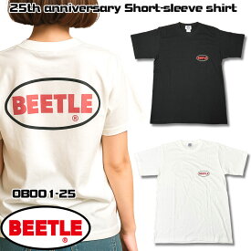 OCEANBEETLE　25th anniversary Short-sleeve shirt │ブラック or ホワイト│オーシャンビートル　25th記念　半袖Tシャツ