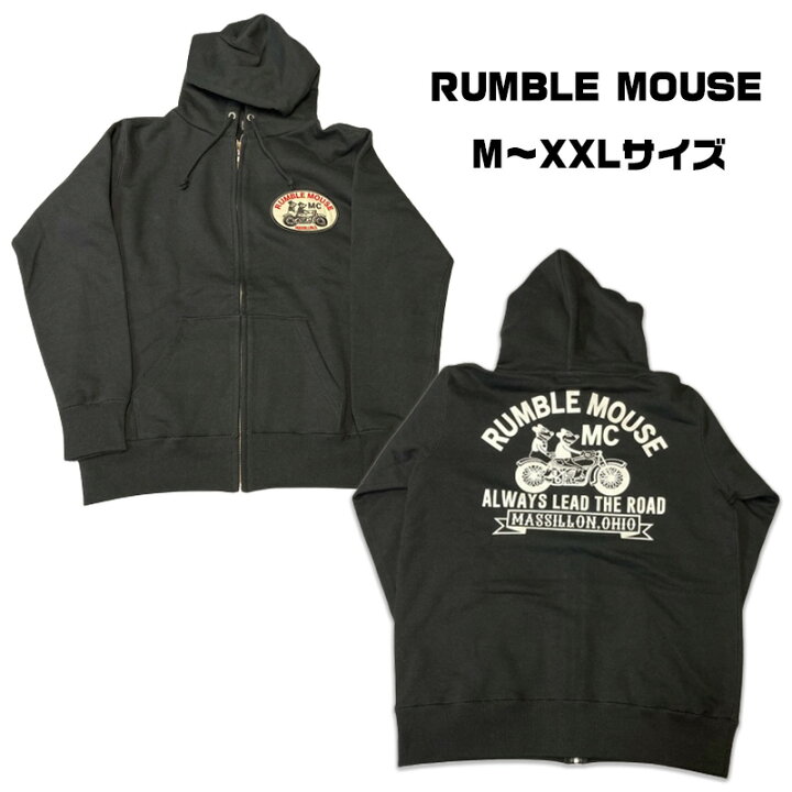 楽天市場】G&NGARAGE RUMBLE MOUSE ランブルマウス ジップパーカー  