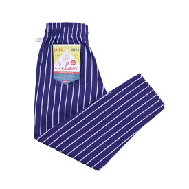 COOKMAN/クックマン　Long Chef Pants シェフパンツ「Stripe Purple」（ユニセックス）ストライプ　パープル　紫