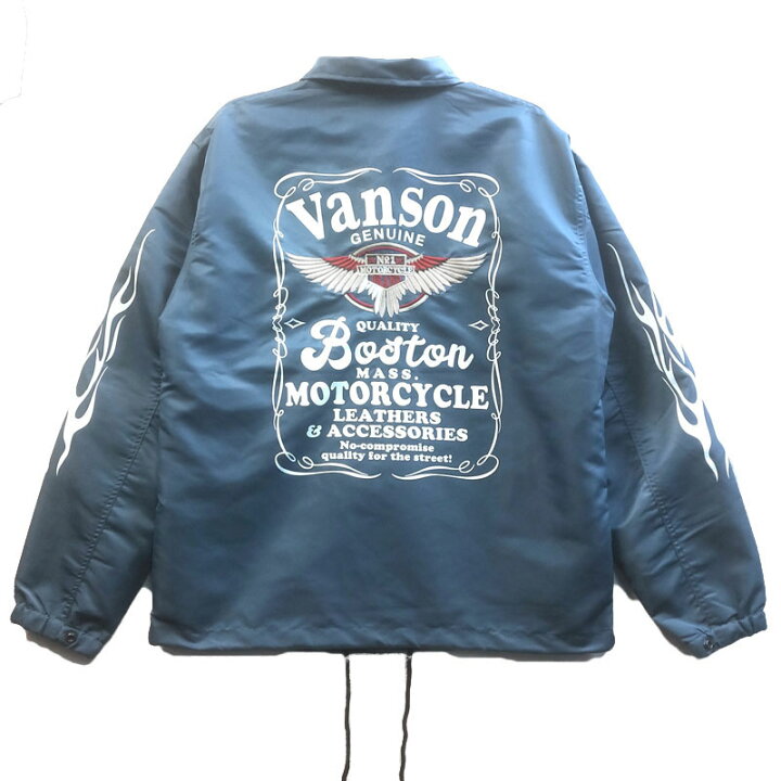楽天市場】VANSON バンソン モトブルーズ別注 COACH JACKET コーチ 