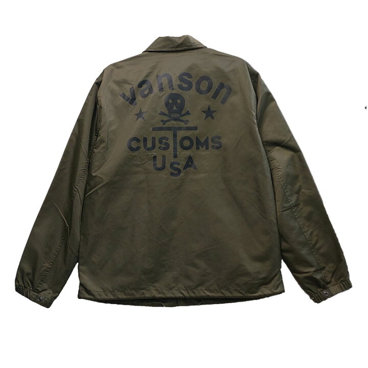 楽天市場】VANSON バンソン ナイロンコーチジャケット｜2カラー5サイズ 