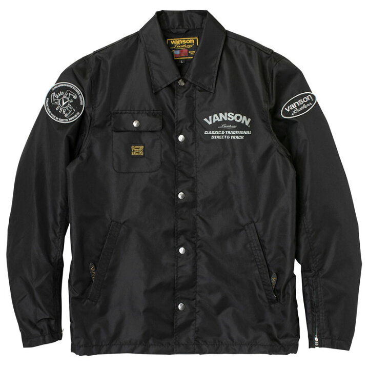 楽天市場】VANSON バンソン コーチジャケット メッシュライナー 春夏 