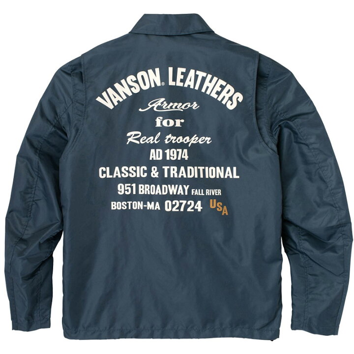 楽天市場】VANSON バンソン コーチジャケット メッシュライナー 春夏 