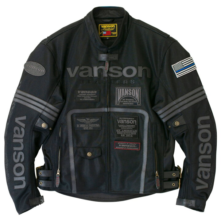 楽天市場】VANSON バンソン メッシュライダースジャケット（VS25105S 