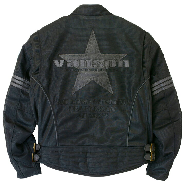 楽天市場】VANSON バンソン メッシュライダースジャケット（VS25105S 