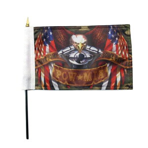 �yHotLeathers/�z�b�g���U�[�Y�zFLAG MC EAGLE DOUBLE FLAGS �t���b�O�iFGB1002�j