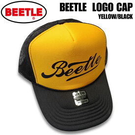 OCEAN BEETLE　オーシャンビートル　ロゴキャップ　BEETLE Logo cap (Type H) ｜イエロー/ブラック｜ OTTO　メッシュキャップ