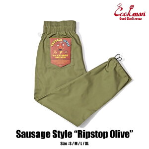 COOKMAN/NbN}@Chef Pants VFtpcuSausage Style Ripstop OlivevijZbNXj\[Z[WX^C@bvXgbv@I[uO[