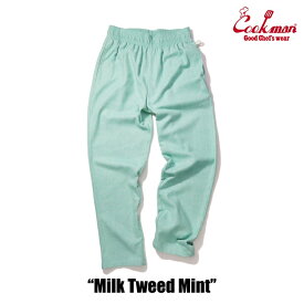 COOKMAN/クックマン　Chef Pants Milk Tweed シェフパンツ「Mint」（ユニセックス）ミルクツイード　ミント　ペールブルー