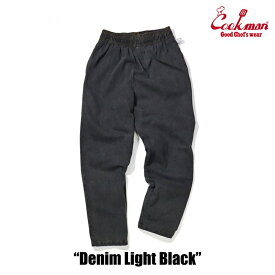 COOKMAN/クックマン　Chef Pants シェフパンツ「Denim Light Black」（ユニセックス）デニム　ライト　ブラック　黒　チャコール