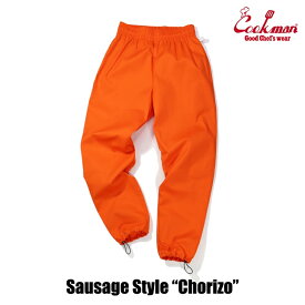 COOKMAN/クックマン　Long Chef Pants Sausage Style シェフパンツ「Chorizo」（ユニセックス）オレンジ