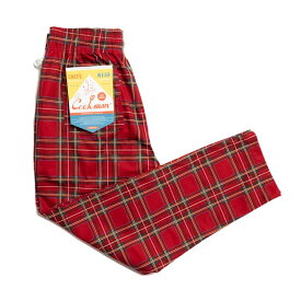 COOKMAN/クックマン　Long Chef Pants シェフパンツ「 Tartan Red」（ユニセックス）タータンレッド　タータンチェック（231-03823）