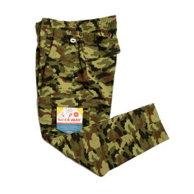 COOKMAN/クックマン　Long Chef Pants Cargo シェフパンツ カーゴ「Ripstop」 Camo Green (Woodland)（ユニセックス）ウッドランドカモ　迷彩