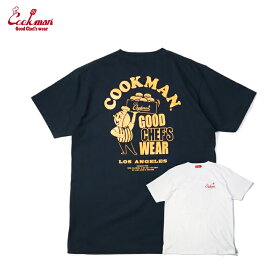 COOKMAN｜クックマン Tシャツ Food Vendor（ユニセックス） 半袖　2カラー │ホワイト or ネイビー│