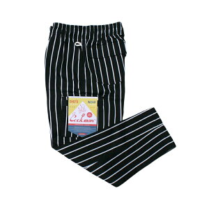 COOKMAN/�N�b�N�}���@Long Chef Pants Cargo Stripe Black �V�F�t�p���c �J�[�S�i���j�Z�b�N�X�j�X�g���C�v�@�u���b�N