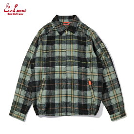 COOKMAN　クックマン　デリバリージャケット　Delivery Jacket　Woolmix Tartan Canadian Black（ユニセックス）ブラック　ウールミックス　タータン