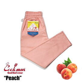 COOKMAN/クックマン　Long Chef Pants シェフパンツ「Peach 」（ユニセックス）ピーチ【FARMAER'S MARKET COLLECTION】