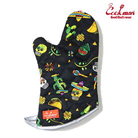 COOKMAN　クックマン　Mitten　ミトン　Mexico 1PCS　メキシコ　スカル　ブラック