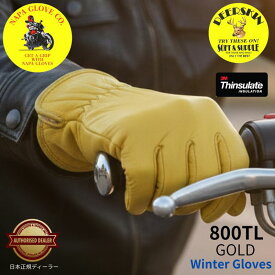 NAPA GLOVE ナパグローブ　鹿革ショート/シンサレート冬用(ゴールド）【800TL】正規品！イエロー 防寒 裏地あり 鹿革 鹿皮 ディアスキン 本革 本皮 冬 バイク 手袋 レザーグローブ アメリカ シンプル 男女兼用 ユニセックス キャンプ