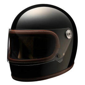 【送料無料】ニキトー　NIKITOR　Retro-One　レトロワン　グロスブラックネオクラシックフルフェイスヘルメット　PSC規格　　M・L（2サイズ