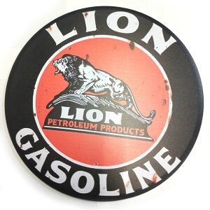 LION GASOLINE �L���Ŕ� �v���[�g �A�����J�� �G�� �u���L�Ŕ� ���^���T�C�� �e�B���T�C���Y �T�C���v���[�g ���E���h�T�C�� �K���[�W�@�C���e���A tin3-08