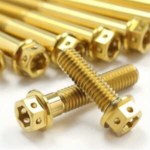 ▽CB400SF/SB VTEC NC39 チタンボルトセット オールエンジンカバー レーススペックタイプ ゴールド/26本set (HO3002FSGO)