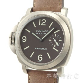 オフィチーネパネライ　OFFICINE PANERAI　ルミノールマリーナ　チタニオ レフトハンド PAM00056　C番　メンズ　ブラック　ステンレススティール　自動巻き　腕時計【中古】