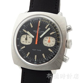 ブライトリング 　BREITLING　トップタイム　TOP TIME　2211　メンズ　ブラック　ステンレススティール　手巻き　腕時計　ヴィンテージ【中古】